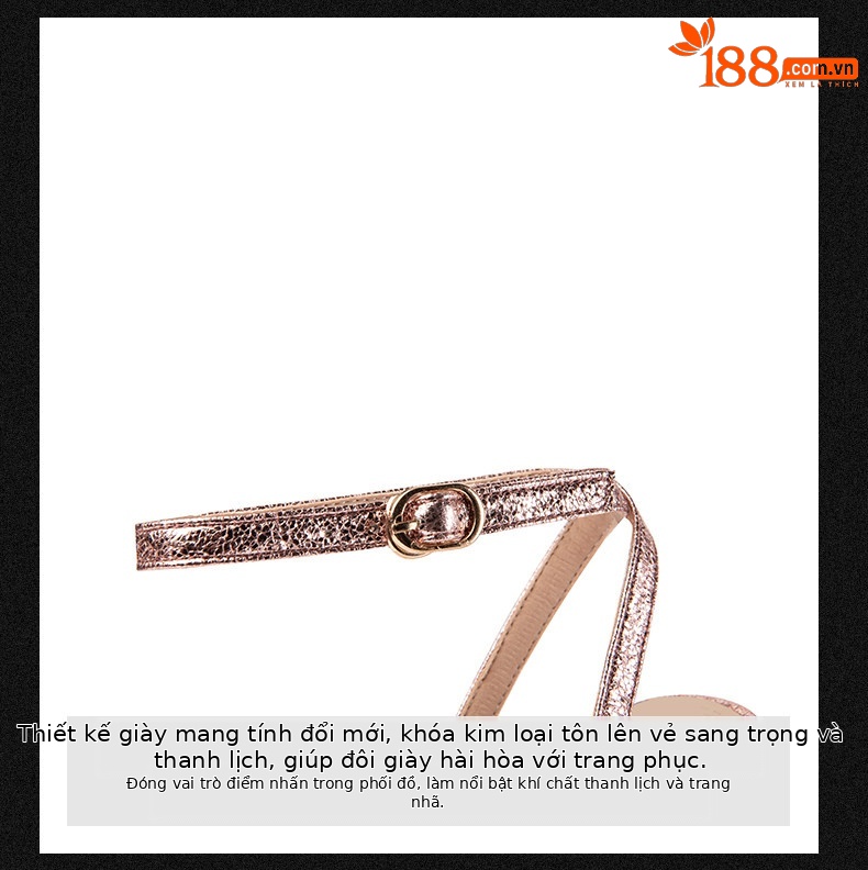 Sandal cao gót nữ hở mũi quai ngang một dây, gót nhọn 9 cm — Hồng Vàng, Xanh chi tiết 8