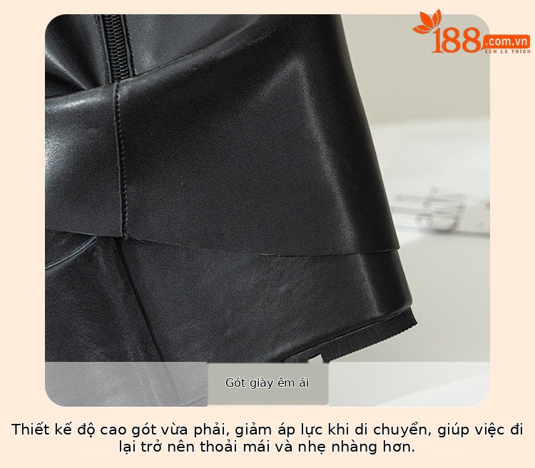 Boot nữ cổ thấp khóa kéo gót siêu cao 15 cm phong cách Âu Mỹ — Trắng, đen chi tiết 27