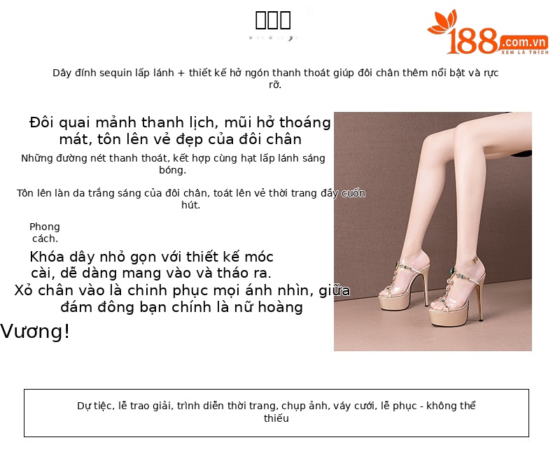 Sandal cao gót nữ hở mũi đính đá khóa quai siêu cao gót 12–15 cm — Đen Cao gót 12cm, Mơ Cao gót 12cm, Đen Cao gót 13cm, Mơ Cao gót 13cm chi tiết 1