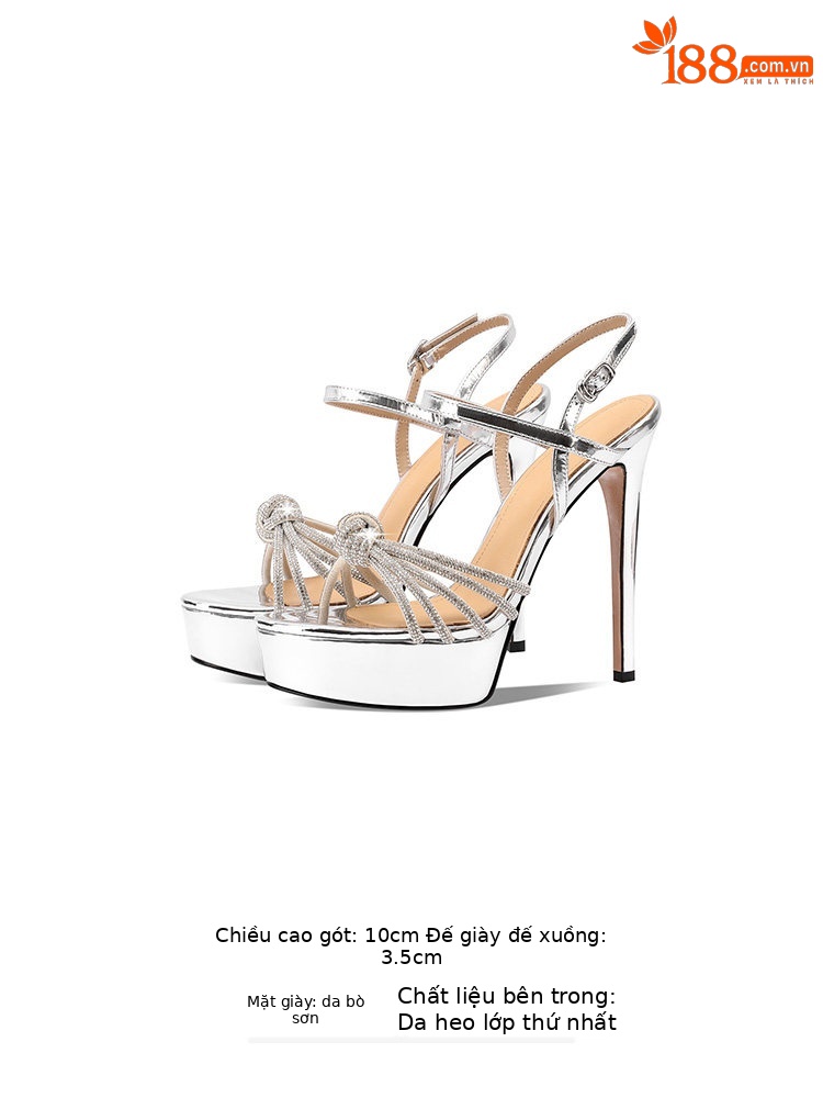Bạc Cao gót 10cm