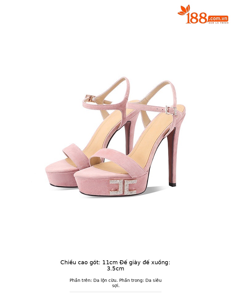 Hồng Cao gót 11cm