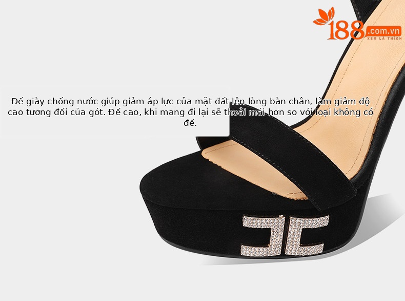 Sandal cao gót nữ hở mũi phong cách châu Âu đơn giản, gót nhọn 11cm hoặc 13cm — Đen Cao gót 11cm, Hồng Cao gót 11cm, Đỏ rượu Cao gót 11cm, Đen Cao gót 13cm chi tiết 11