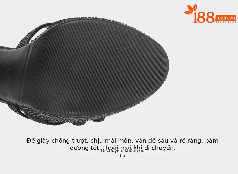 Sandal cao gót nữ hở mũi đính đá pha lê, gót 11–13 cm, đế platform dày — Đen Cao Gót 11cm, Trắng Ngà Cao Gót 11cm, Màu Champagne Cao Gót 11cm, Đen Cao Gót 13cm chi tiết 12