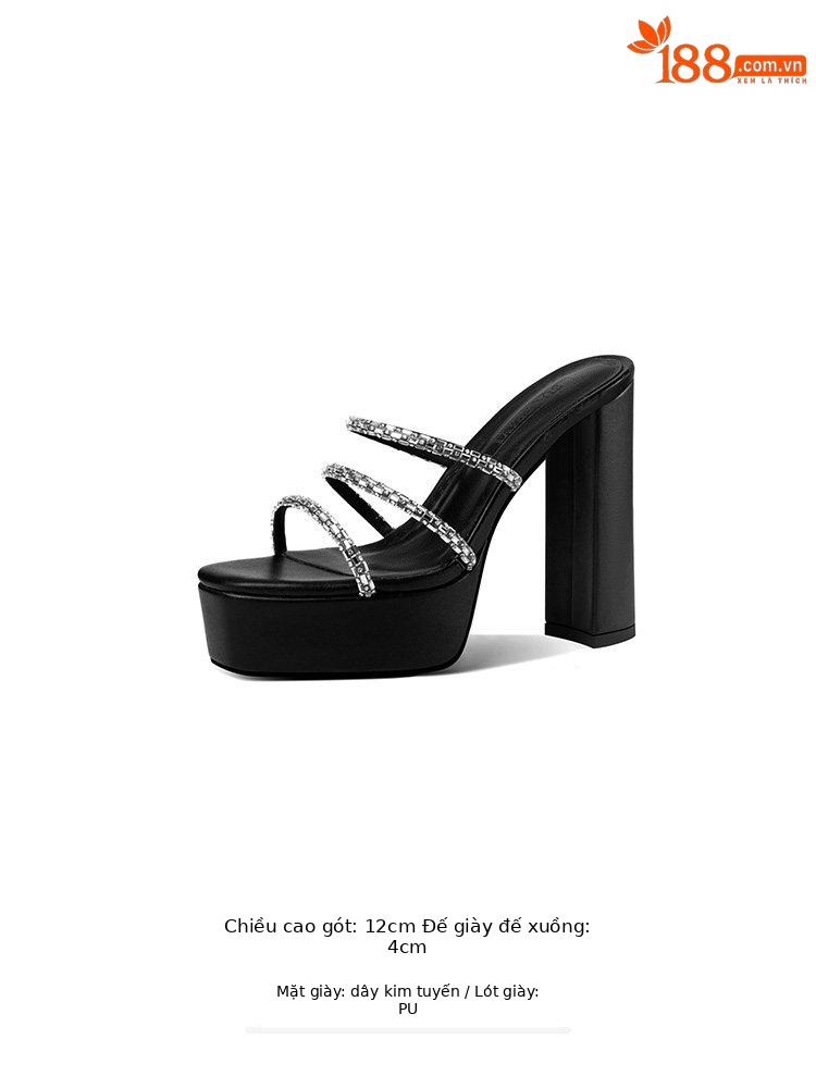 Black (Thick Heel) 35647-1