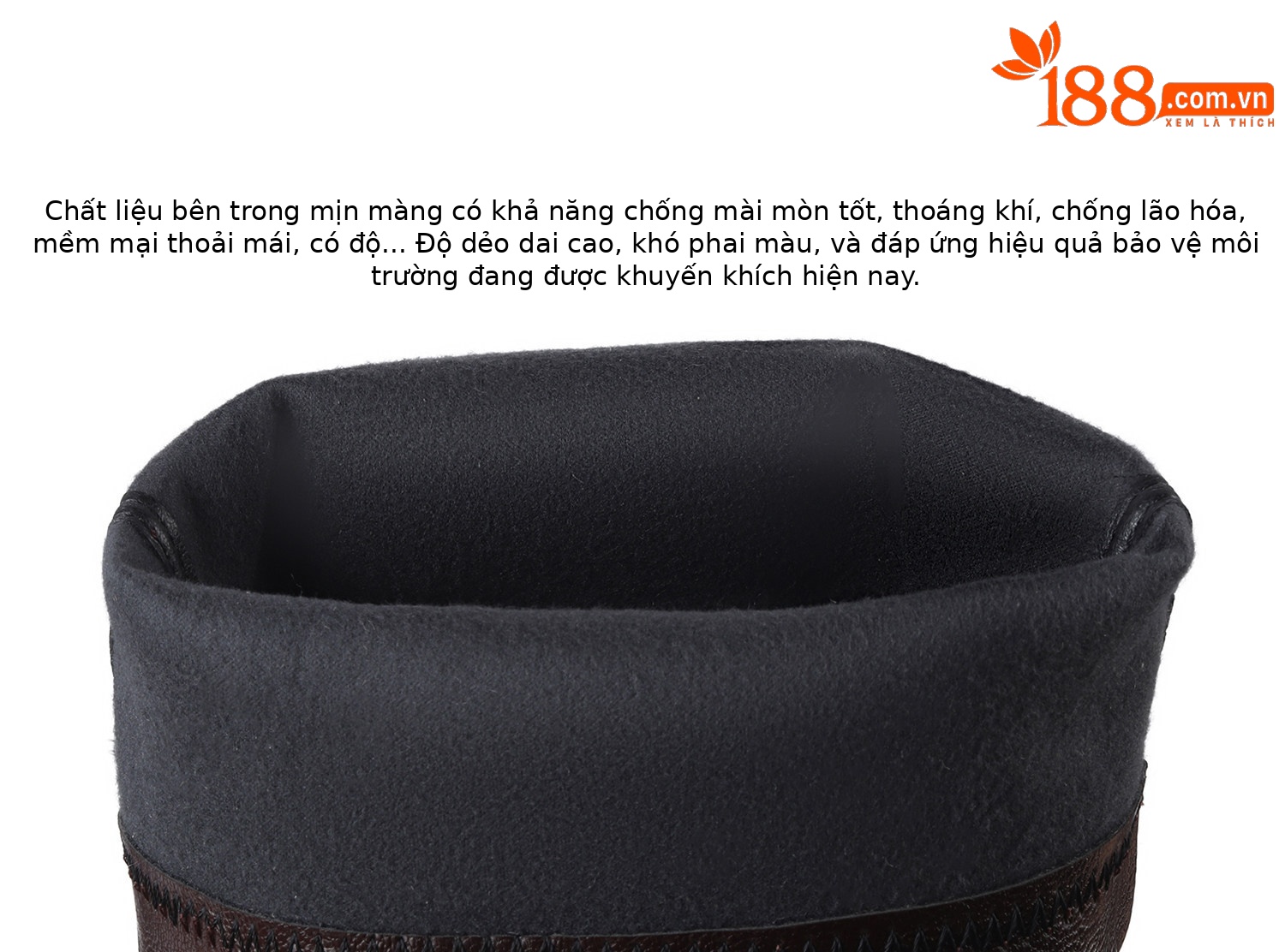 Boot nữ cổ cao ôm bắp chân gót cao dày đế tăng chiều cao — Đen, Nâu chi tiết 12