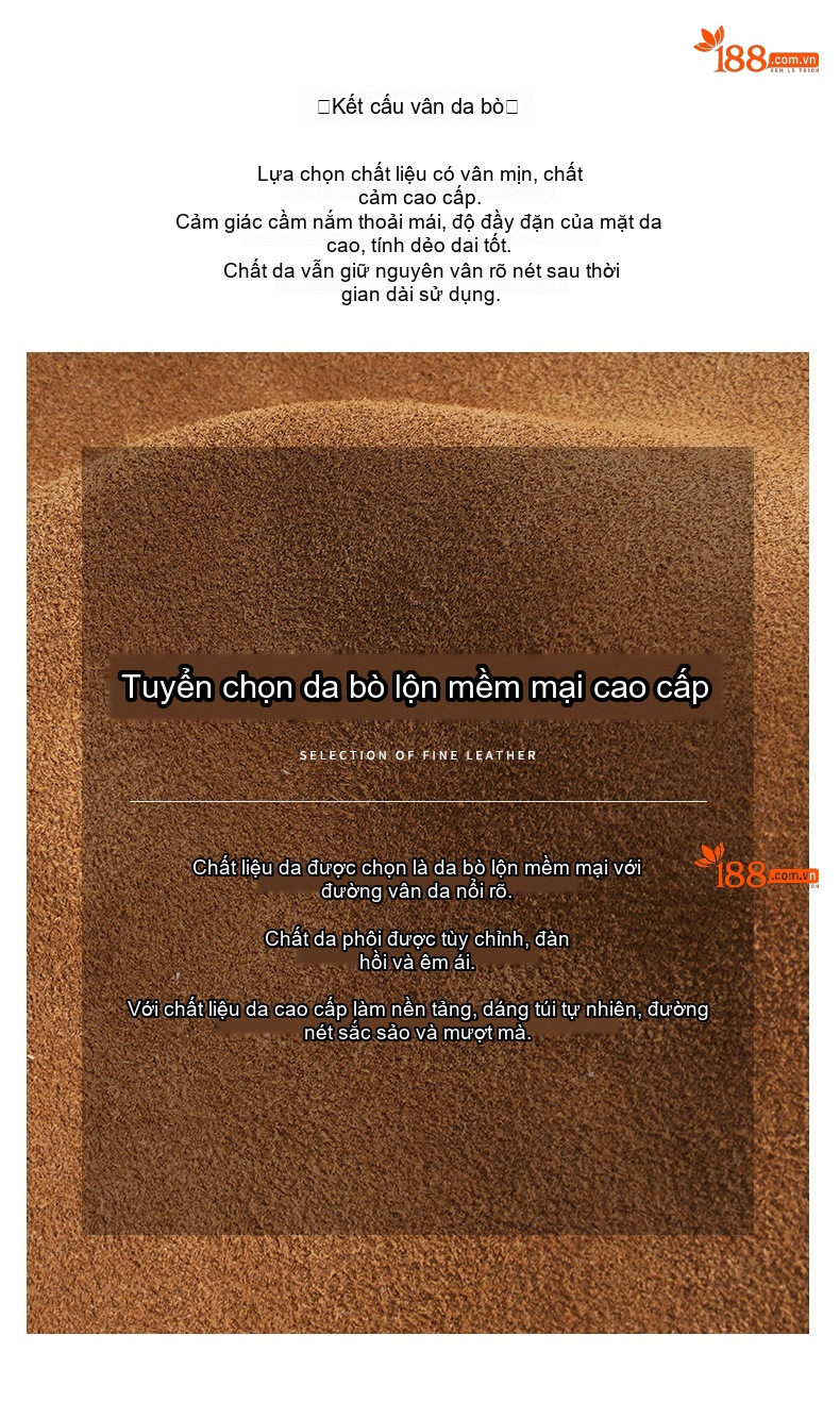 Túi Boston Da Mờ Đeo Vai/Đeo Chéo Đựng Vừa A4 Màu Nâu chi tiết 12