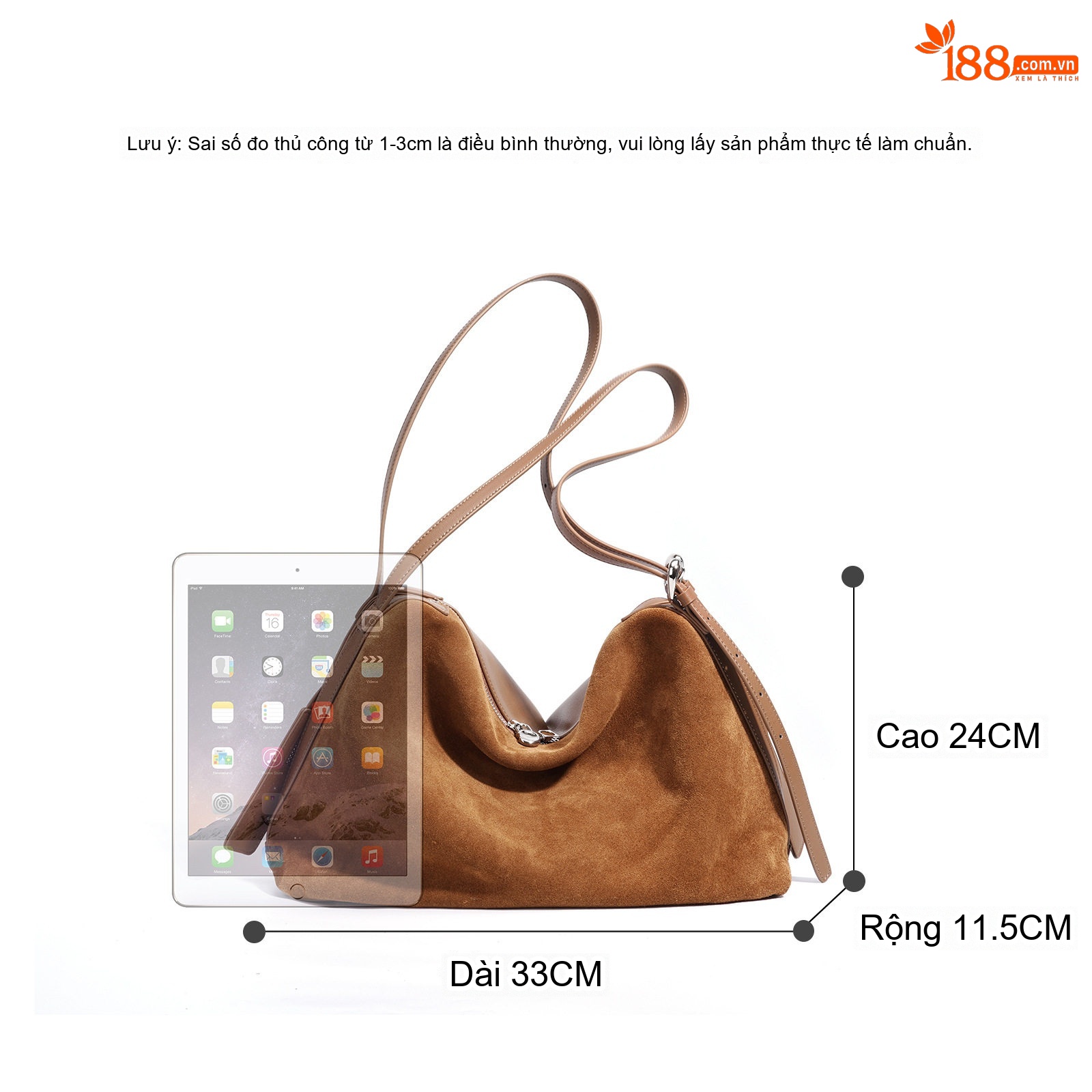 Túi Boston Nữ Da Mờ Tote Đeo Vai Cỡ Lớn Phong Cách Cổ Điển Màu Nâu, Nâu Đậm