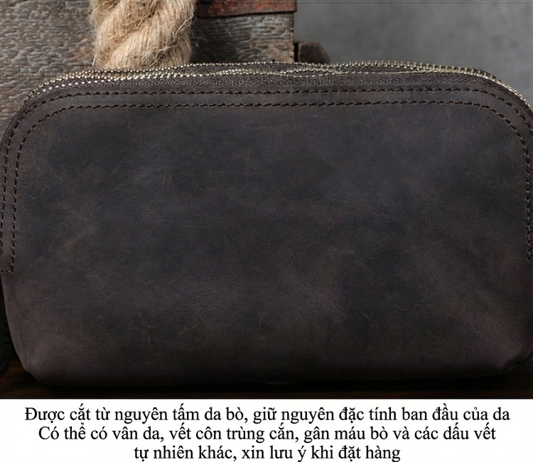 Túi Đeo Chéo/Đeo Vai/Đeo Hông Đa Năng Phong Cách Tối Giản Màu Nâu, Xám chi tiết 18