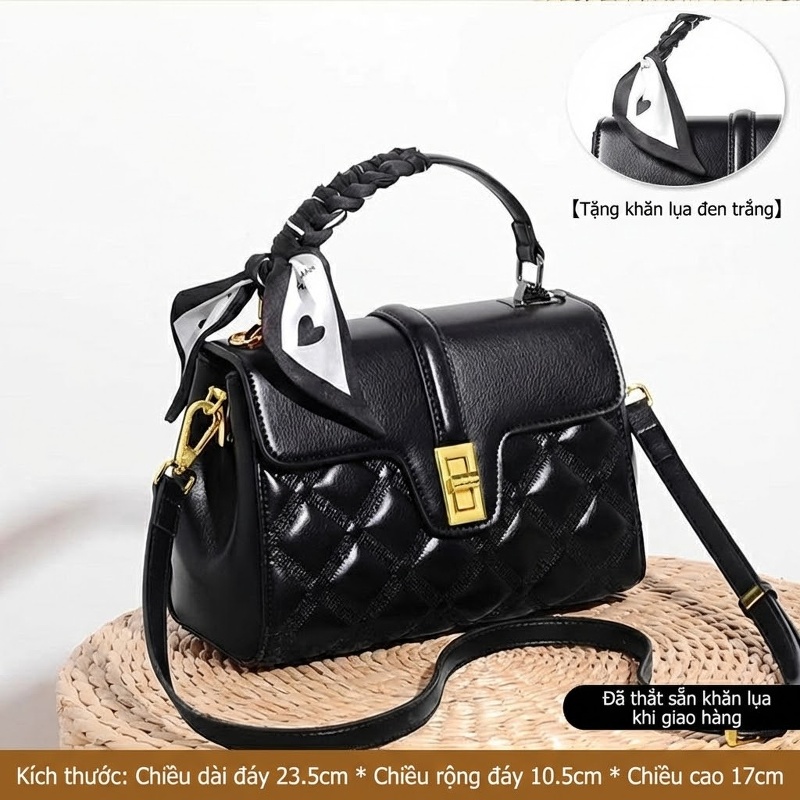 Màu đen [buộc khăn lụa và vận chuyển]