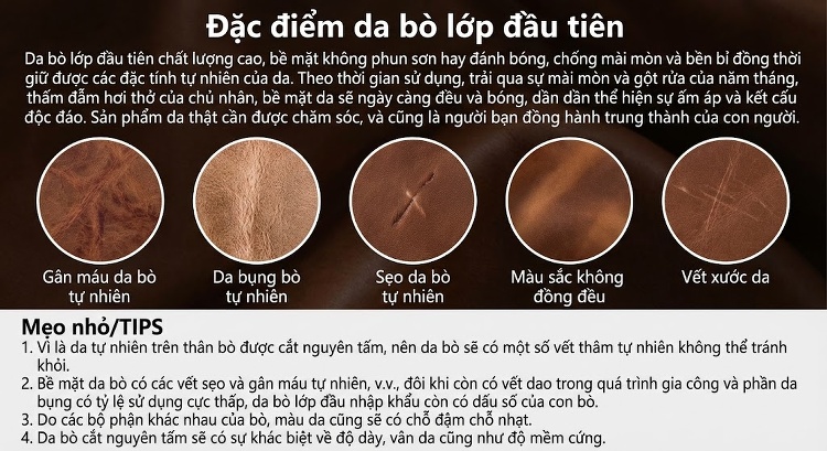 Túi Đeo Chéo Mini Da Bò Sáp Ngựa Điên Vintage Đựng Điện Thoại chi tiết 27