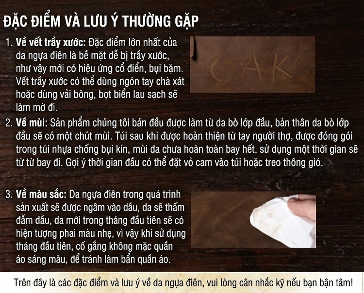 Túi Đeo Chéo Mini Da Bò Sáp Ngựa Điên Vintage Đựng Điện Thoại chi tiết 28