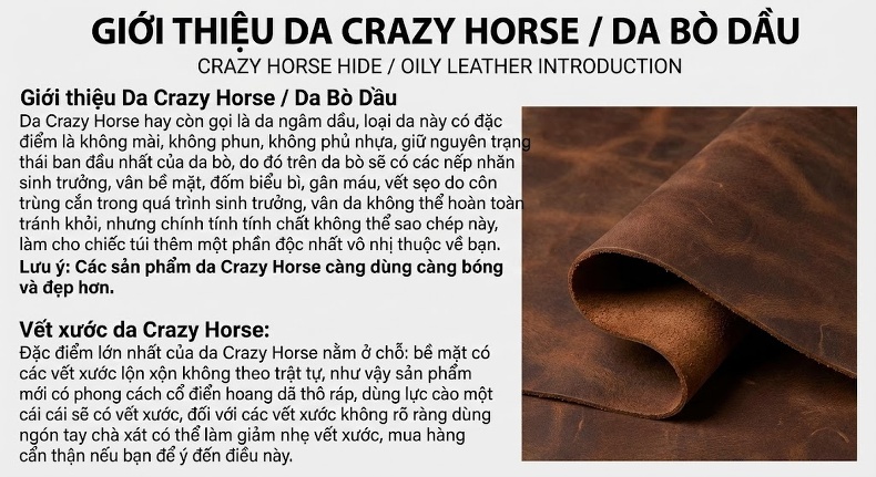 Túi Đeo Chéo Nam Da Bò Có Khóa Kéo, Túi Đựng Ipad Công Sở Màu Nâu chi tiết 16