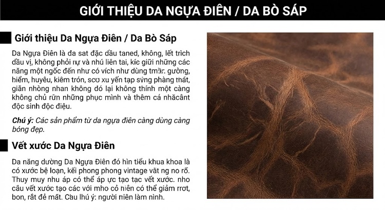 Túi Đeo Chéo Nam Da Bò Crazy Horse Phong Cách Âu Mỹ Màu Nâu chi tiết 17