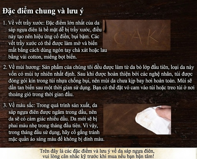 Túi Đeo Chéo Nam Da Bò Nguyên Miếng Phong Cách Retro, Đơn Giản Màu Nâu chi tiết 27