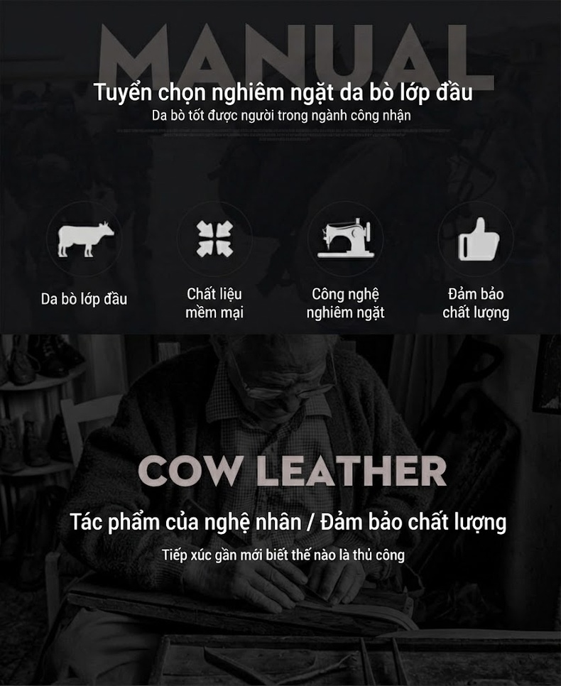 Túi Đeo Chéo Nam Da Bò Nguyên Tấm Phong Cách Hàn Quốc chi tiết 2
