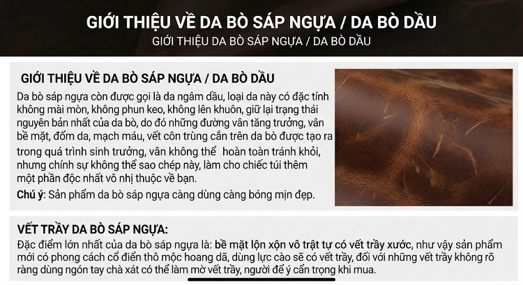 Túi Đeo Chéo Nam Da Bò Nhiều Ngăn Phong Cách Retro chi tiết 20