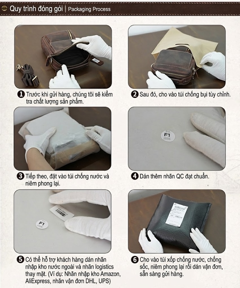 Túi Đeo Chéo Nam Da Bò Sáp Vintage Phong Cách Âu Mỹ chi tiết 10