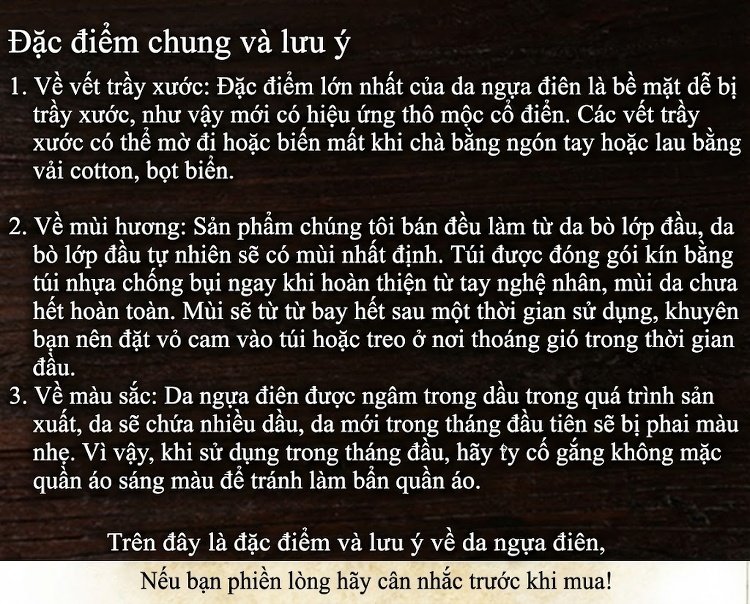 Túi Đeo Chéo Nam Da Bò Thật Dáng Trống Phong Cách Retro Màu Nâu chi tiết 28