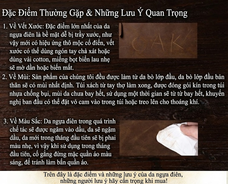 Túi Đeo Chéo Nam Da Bò Thật Phong Cách Retro, Túi Đựng Laptop 14 Inch Màu Nâu chi tiết 31