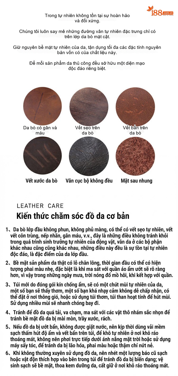 Túi Đeo Chéo Nam Da Bò Thật Thủ Công Vintage Đơn Giản Màu Nâu chi tiết 50