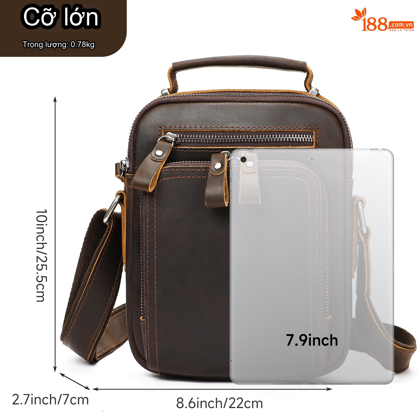 Cà phê đen cỡ lớn (22cm*7cm*25.5cm)