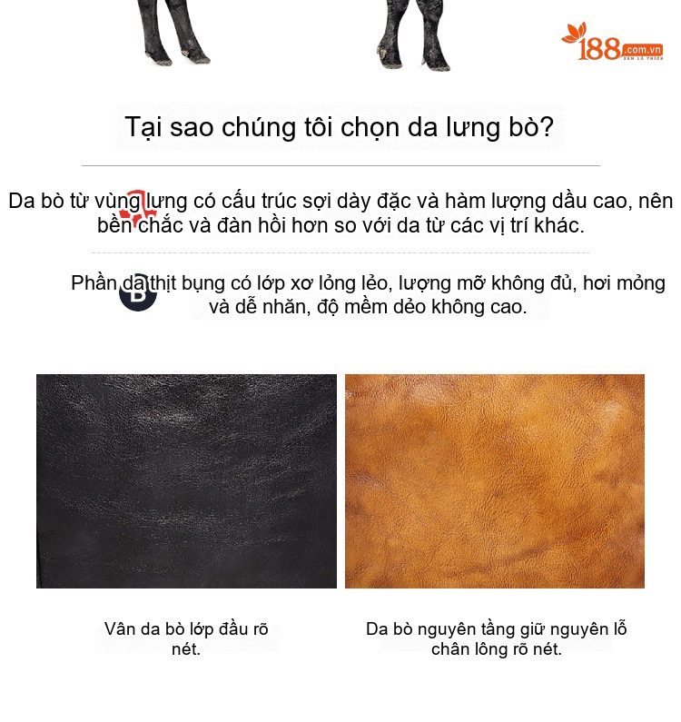 Túi Đeo Chéo Nam Da Bò Vintage Thời Trang Màu Nâu, Đen chi tiết 16