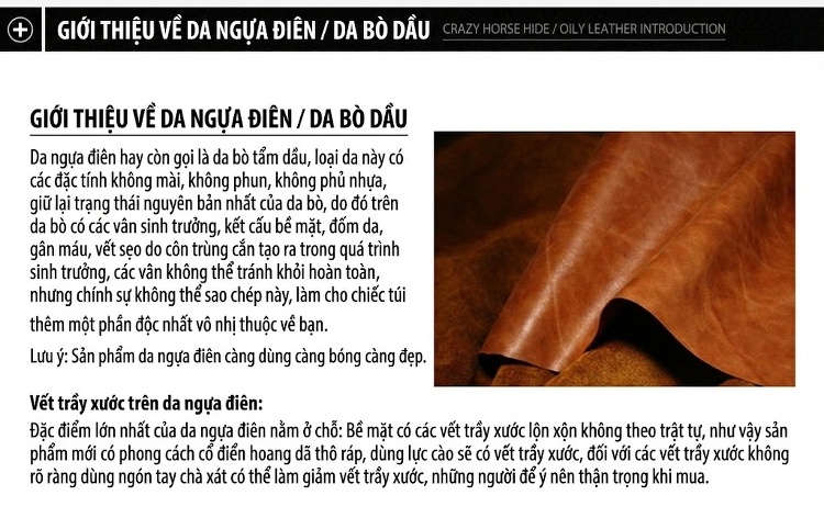 Túi Đeo Chéo Nam Da Thật Da Bò Lớp Đầu Tiên Sức Chứa Lớn Màu Nâu Đậm, Nâu Vàng chi tiết 20