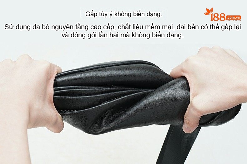 Túi Đeo Chéo Nam Da Thật Đa Năng Đựng iPad Phong Cách Thể Thao Đường Phố chi tiết 6