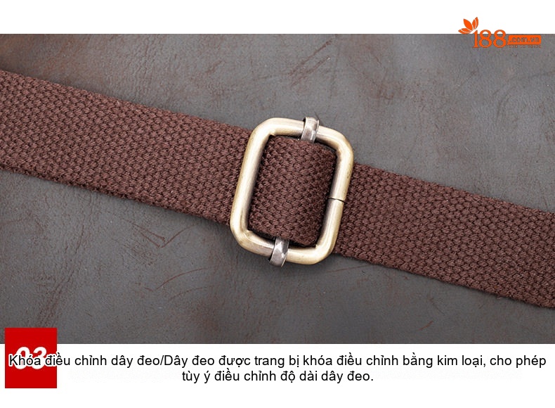 Túi Đeo Chéo Nam Da Thật Đa Năng Phong Cách Thời Trang Màu Nâu chi tiết 15