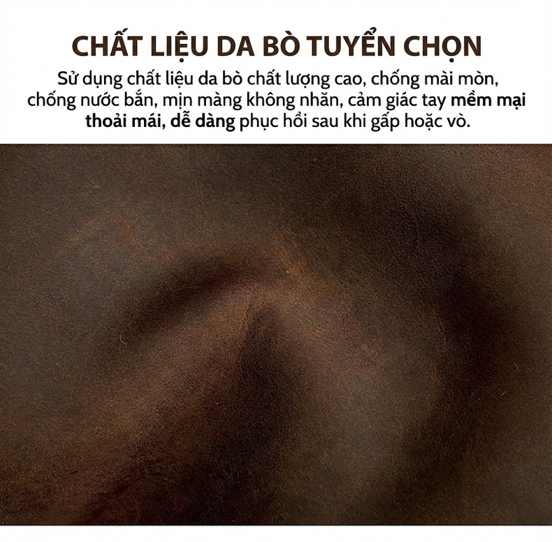 Túi Đeo Chéo Nam Da Thật Dầu Sáp Lộn Phong Cách Thời Trang, Đựng Vừa Ipad 7.9inch Màu Nâu chi tiết 13