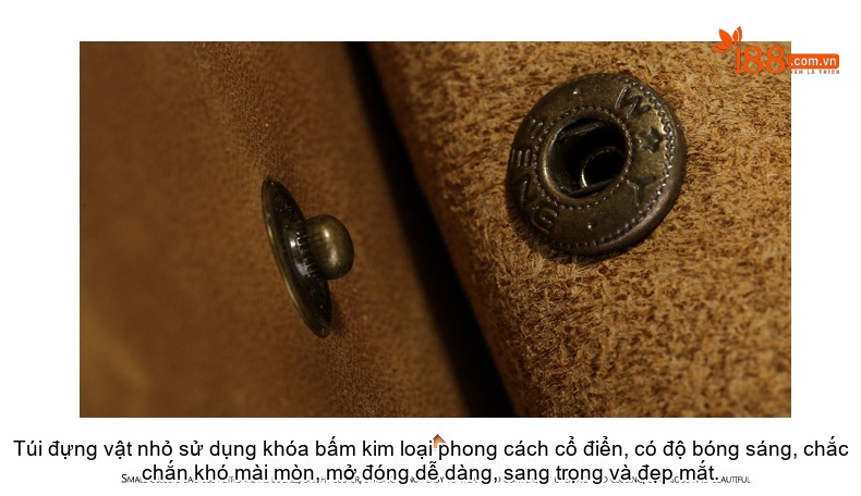 Túi Đeo Chéo Nam Da Thật Phong Cách Âu Mỹ Retro Dung Tích Lớn Màu Vàng Bò chi tiết 11