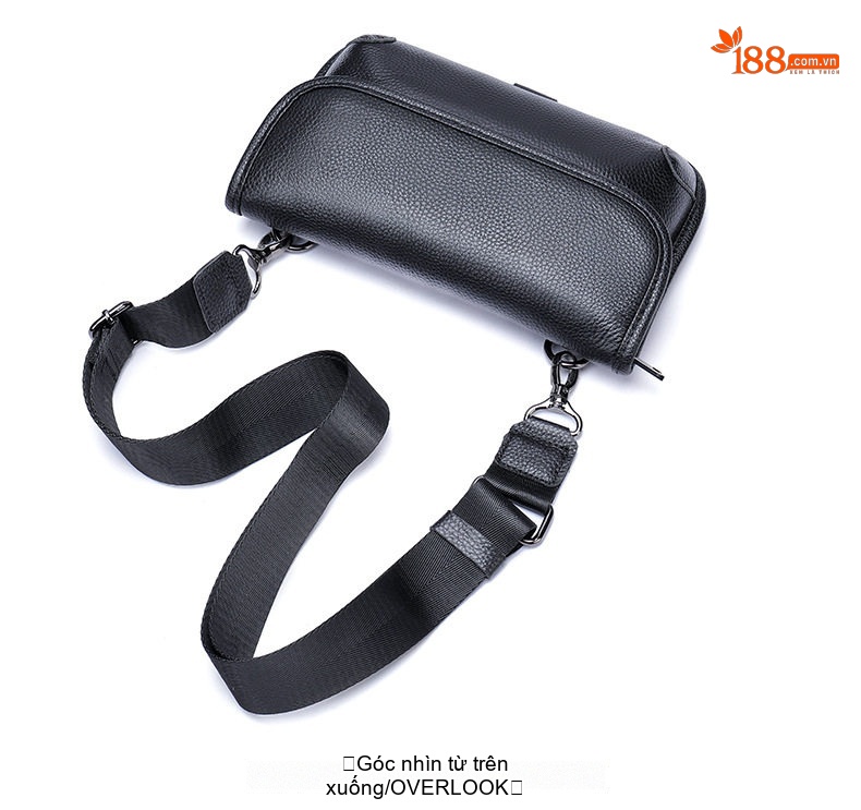 Túi Đeo Chéo Nam Da Thật Phong Cách Vintage, Túi Đựng Ipad, Túi Messenger Da Bò Màu Nâu chi tiết 13