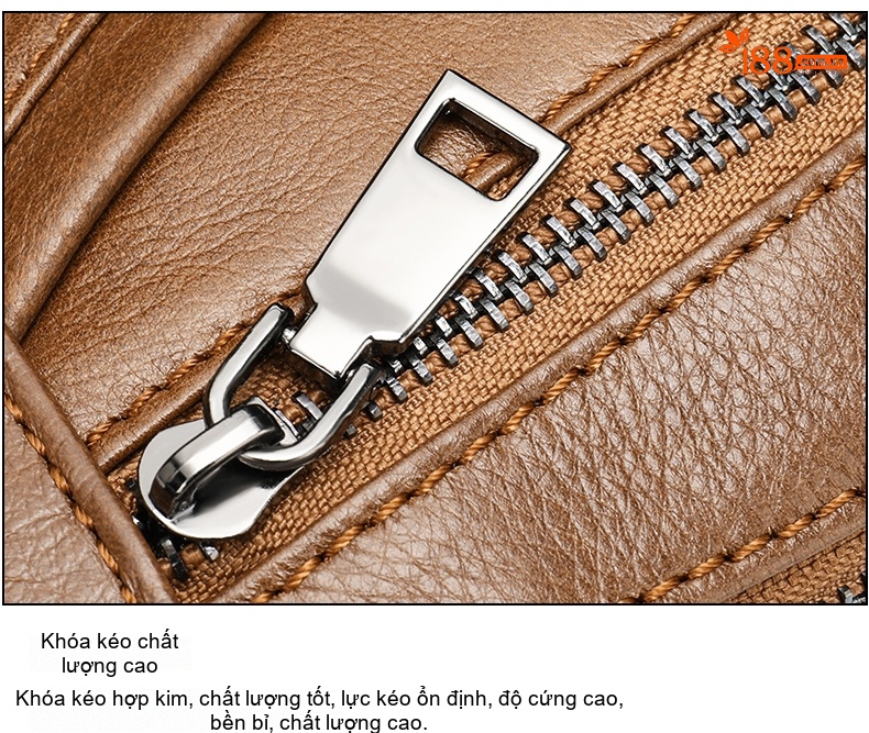 Túi Đeo Chéo Nam Da Thật Thời Trang Màu Nâu, Đen chi tiết 21