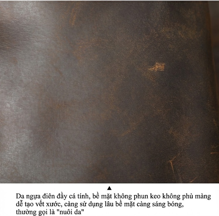 Túi Đeo Chéo Nam Da Thật Thủ Công Da Bò Lớp Đầu Phong Cách Vintage chi tiết 19