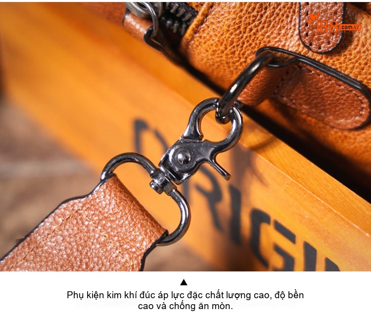 Túi Đeo Chéo Nam Da Thật Thủ Công Mini Đơn Giản Thời Trang chi tiết 4