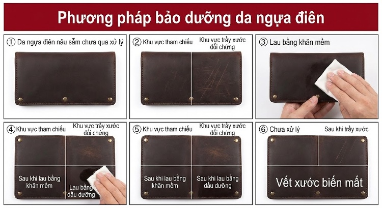 Túi Đeo Chéo Nam Da Thật Thủ Công Phong Cách Retro Da Bò Điên Màu Nâu chi tiết 14