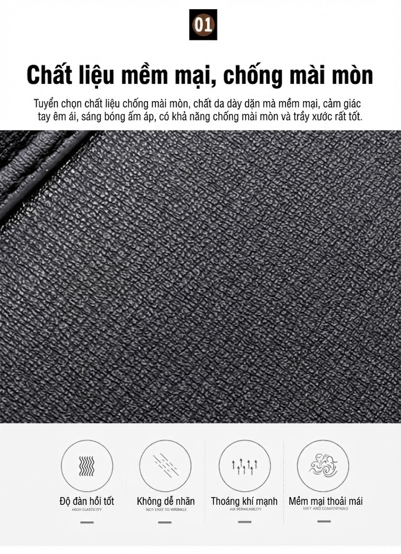 Túi Đeo Chéo Nam Nữ Công Sở Da Bóng Chống Trộm Khóa Mật Mã Màu Đen, Nâu chi tiết 6