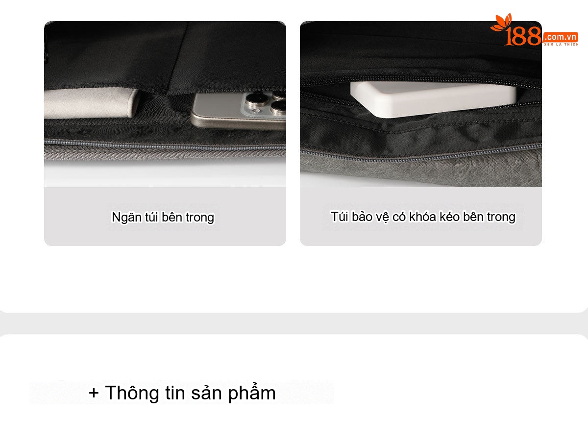 Túi Đeo Chéo Nam OSOCE Vải Giấy Dupont Phong Cách Commuter chi tiết 7