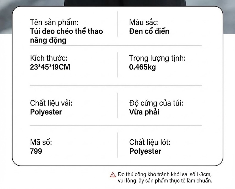 Túi Đeo Chéo Nam Vải Dệt Kiểu Nhật Bản Thời Trang Đường Phố, Túi Đựng Ipad Dung Tích Lớn Màu Đen chi tiết 11