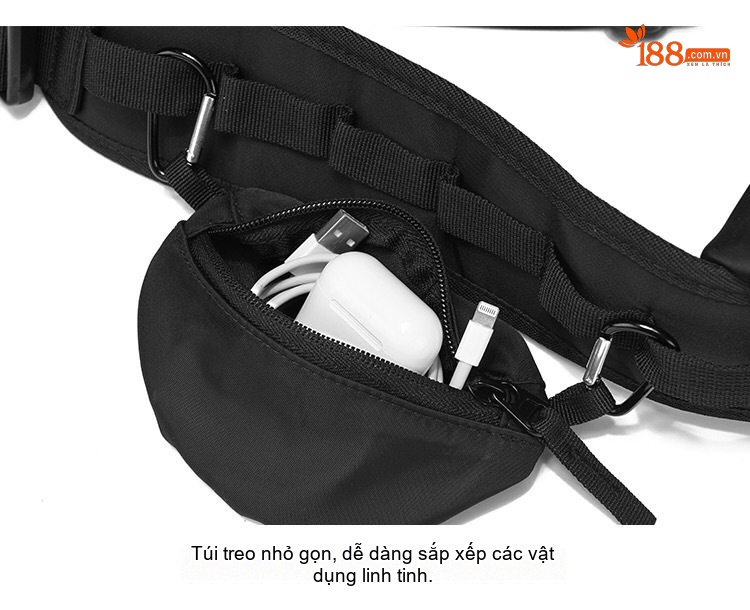 Túi Đeo Chéo Nam Vải Dệt Kiểu Nhật Bản Thời Trang Đường Phố, Túi Đựng Ipad Dung Tích Lớn Màu Đen chi tiết 26