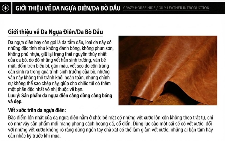 Túi Đeo Chéo Ngực Nam Da Bò Dáng Retro, Túi Đeo Vai Đựng Ipad Màu Nâu chi tiết 14