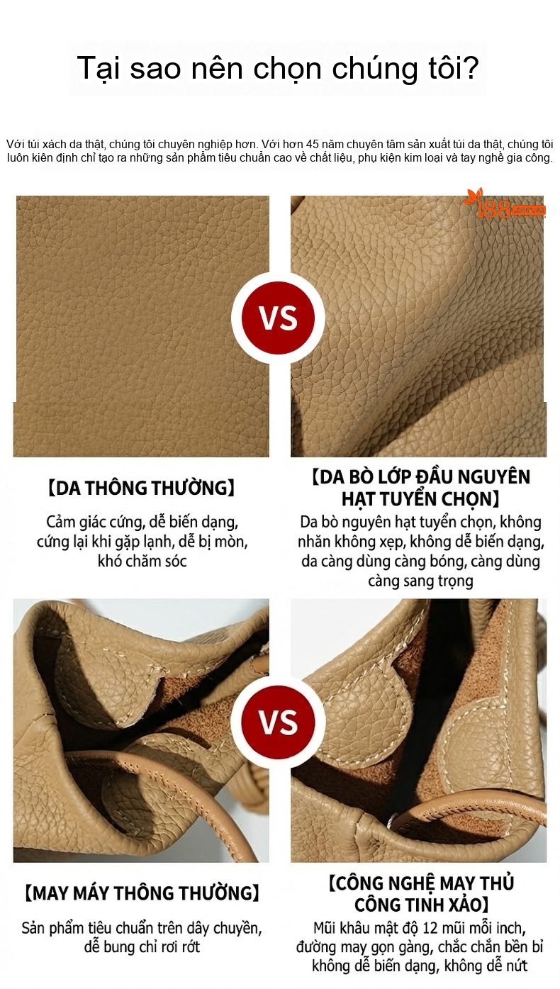 Túi Đeo Chéo Nữ Da Bề Mặt Cao Cấp Đựng Vừa Điện Thoại Màu Đỏ, Vàng, Trắng, Be... chi tiết 2