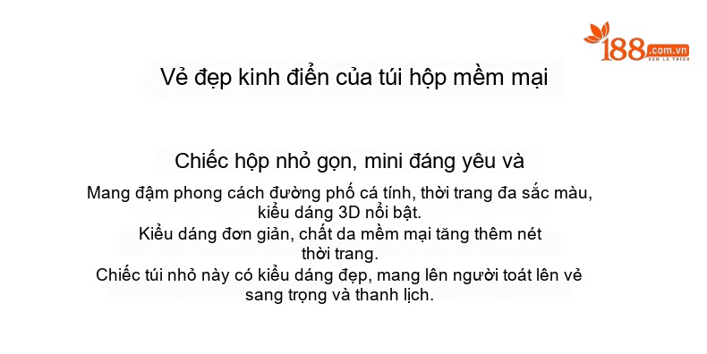 Túi Đeo Chéo Nữ Da Bò Dáng Hộp Mini Đeo Vai Phong Cách Hàn Quốc Màu Xám chi tiết 2