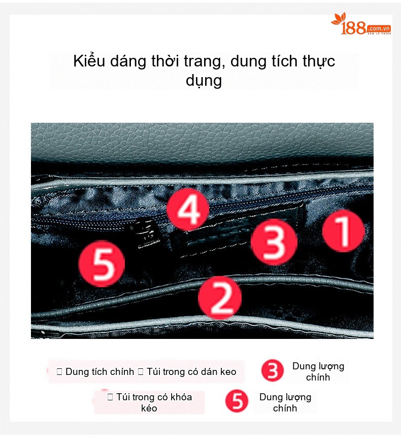 Túi Đeo Chéo Nữ Da Bò Dây Bản Rộng Phong Cách Thời Trang Màu Xanh Dương chi tiết 8