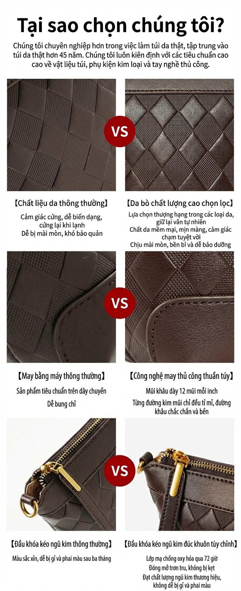 Túi Đeo Chéo Nữ Da Bò Mini Thiết Kế Đan Dây Cao Cấp Màu Trắng, Nâu chi tiết 3