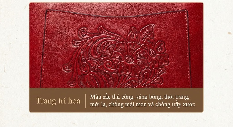 Túi Đeo Chéo Nữ Da Bò Mini Vintage Cá Tính chi tiết 15
