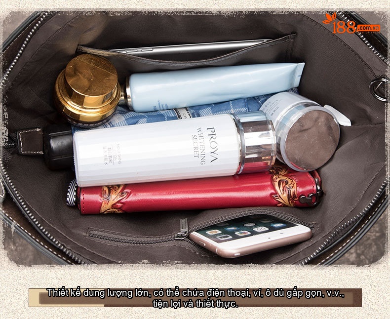 Túi Đeo Chéo Nữ Da Bò Mini Vintage Cá Tính chi tiết 22