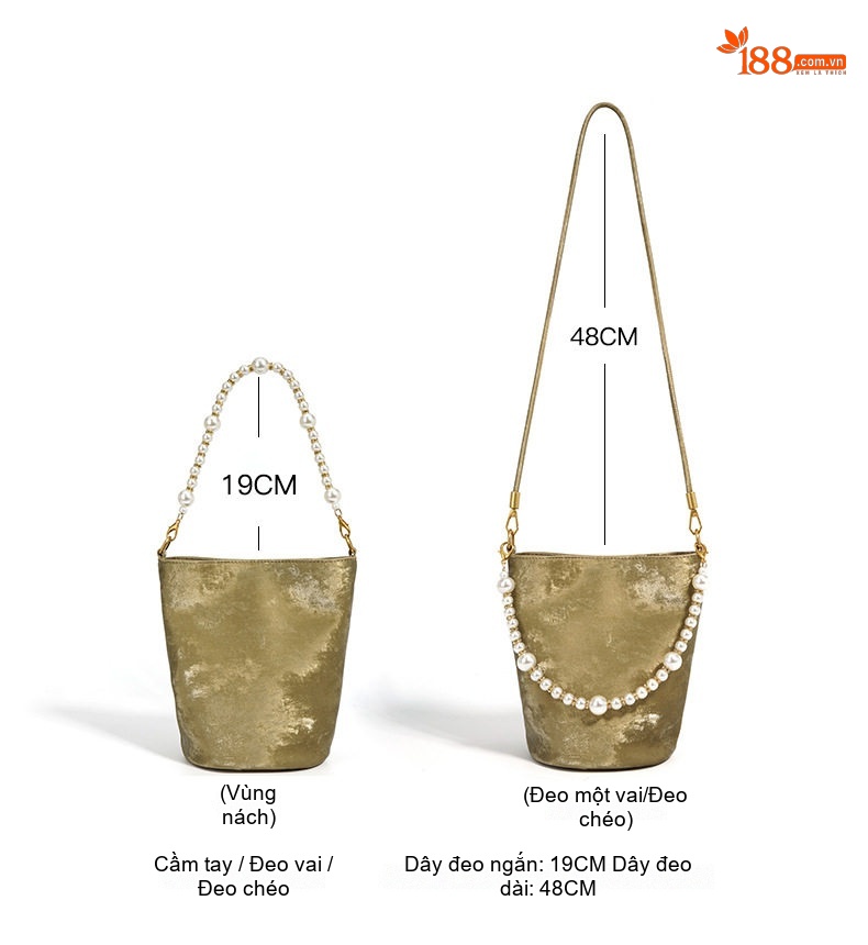 Túi Đeo Chéo Nữ Da Bò Sát Thủ Công Phong Cách Trung Hoa Chiều Dài 13cm Màu Bạc, Xanh Rêu, Hồng chi tiết 9