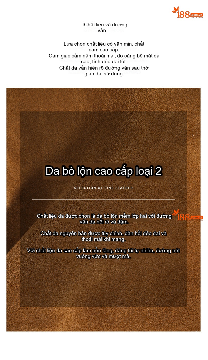 Túi Đeo Chéo Nữ Da Bò Thật Thiết Kế Nhỏ Gọn Cao Cấp Màu Nâu, Đỏ Rượu Vang chi tiết 11