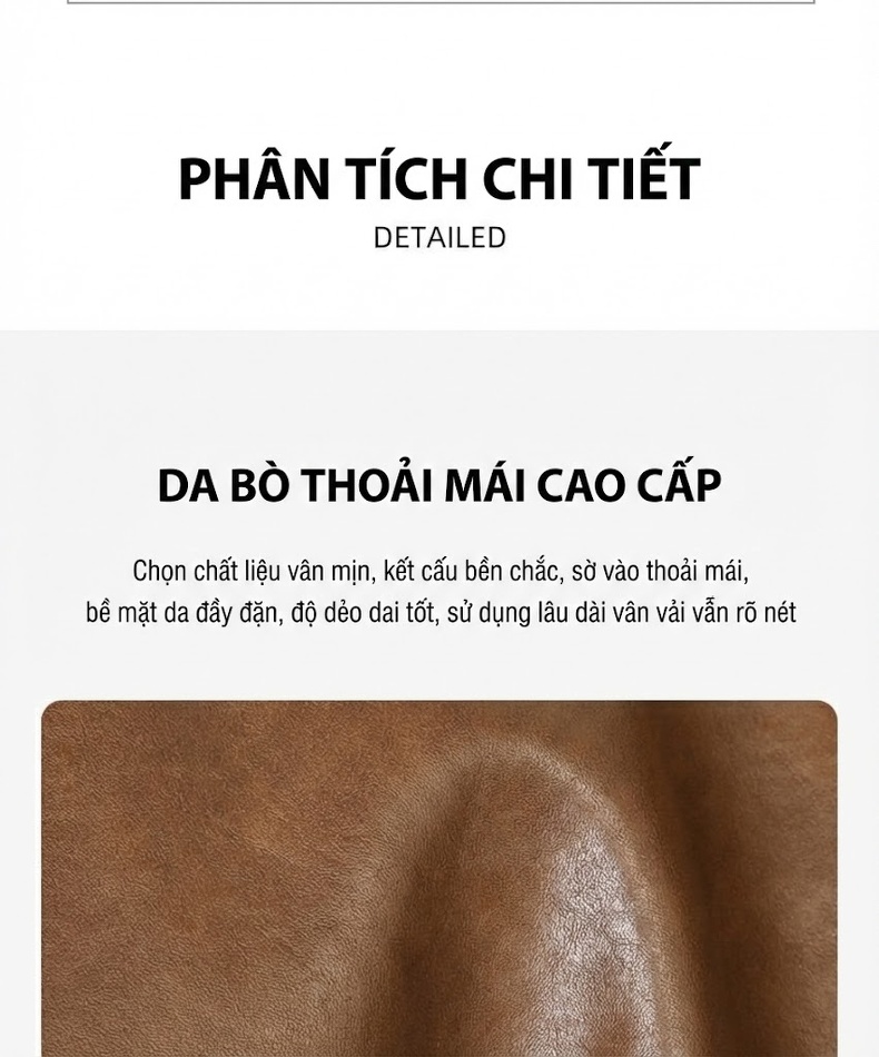 Túi Đeo Chéo Nữ Da Bóng Dáng Gối Ôm Phong Cách Vintage Màu Nâu chi tiết 7
